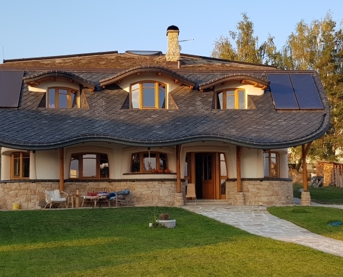 south view on the family house