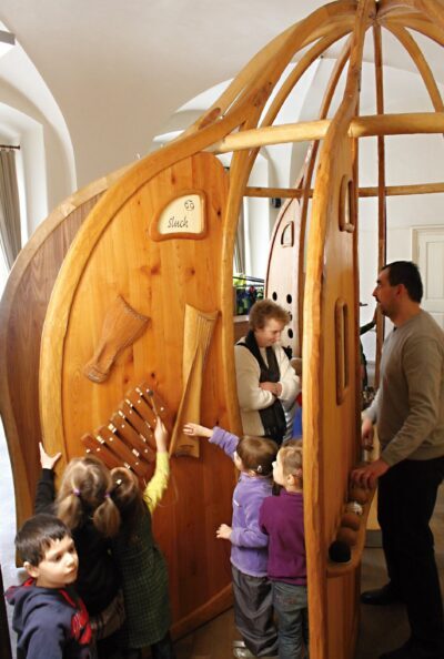 Ukázka zážitkového prostředí "Sensorium 12 smyslů" podle návrhu Oldřicha Hozmana a Jiřího Walda