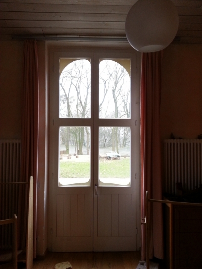 formas de las ventanas en el jardín de infancia Waldorf Havelhöhe de Berlín