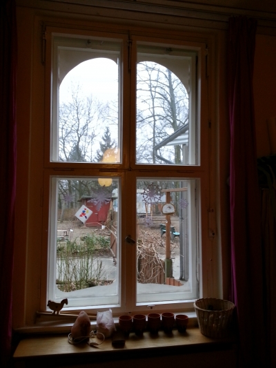 formas de las ventanas en el jardín de infancia Waldorf Havelhöhe de Berlín